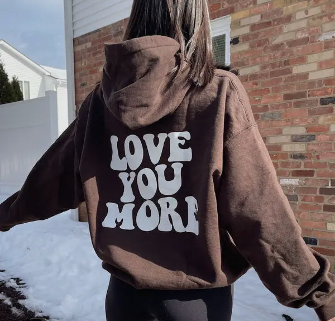 love you more hoodie