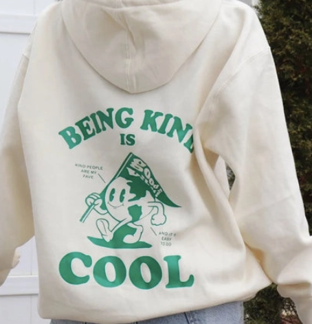 being kind is cool hoodie