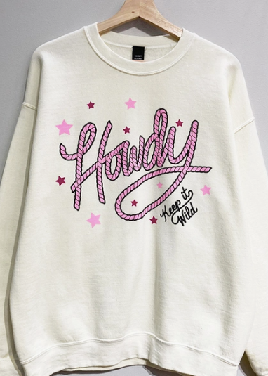 howdy crewneck sweatshirt