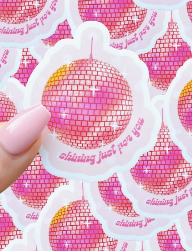 mirrorball sticker- taylor swift